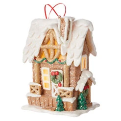 Raz 6.5" Lighted Gingerbread Pretzel House Christmas Ornament 4216269 9 Raz 6.5" Lighted Gingerbread Pretzel House Christmas Ornament 4216269 -Holiday Decorations 4216269b 59291.1648757008