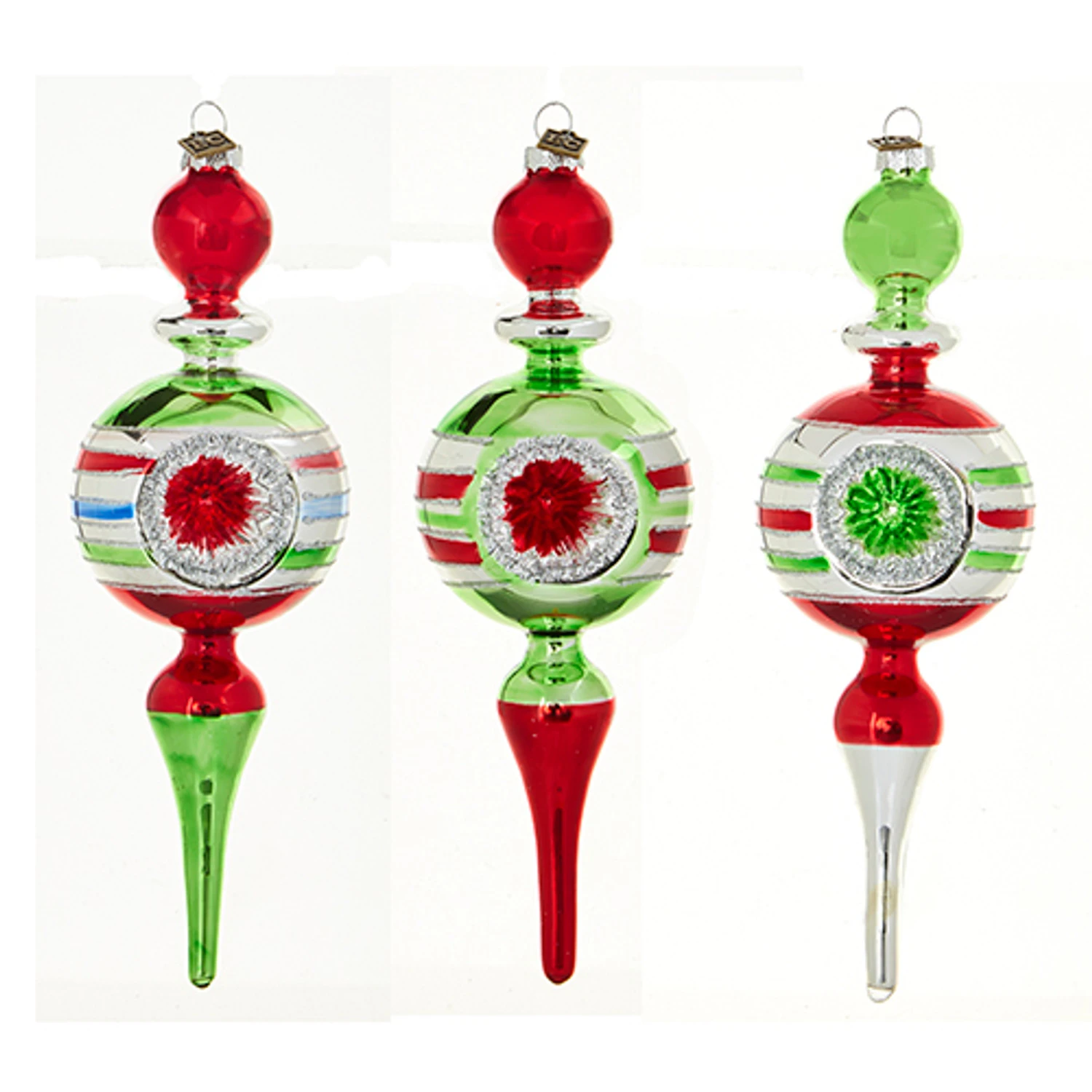 Raz Eric Cortina Vintage Finial Reflector Glass Christmas Ornament 4220231 3 Raz Eric Cortina Vintage Finial Reflector Glass Christmas Ornament 4220231