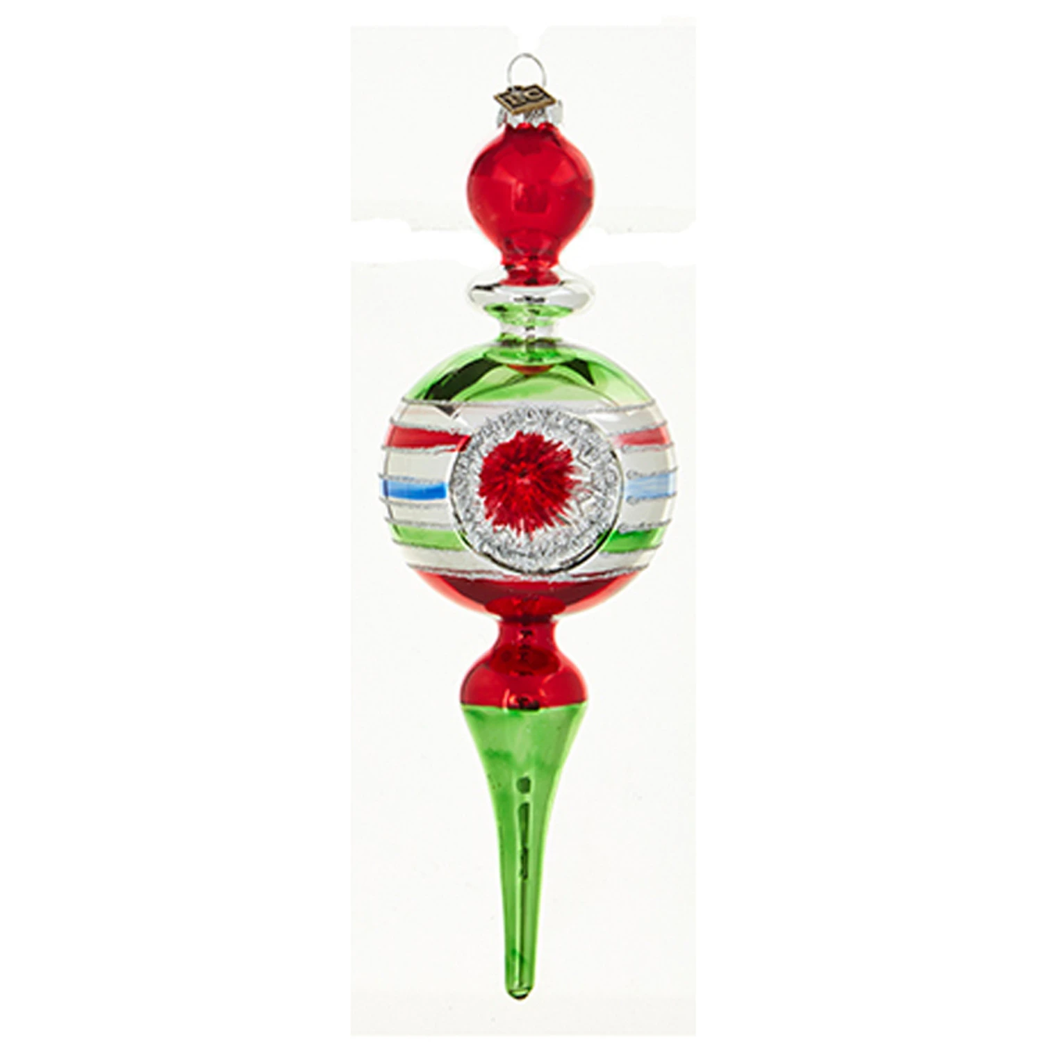 Raz Eric Cortina Vintage Finial Reflector Glass Christmas Ornament 4220231 4 Raz Eric Cortina Vintage Finial Reflector Glass Christmas Ornament 4220231 - Image 2
