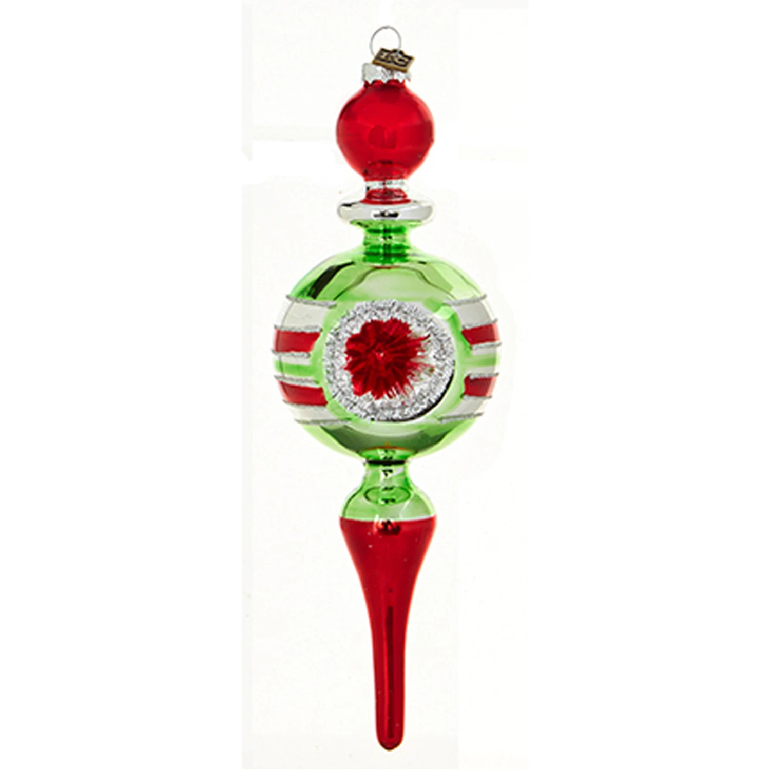 Raz Eric Cortina Vintage Finial Reflector Glass Christmas Ornament 4220231 5 Raz Eric Cortina Vintage Finial Reflector Glass Christmas Ornament 4220231 - Image 3
