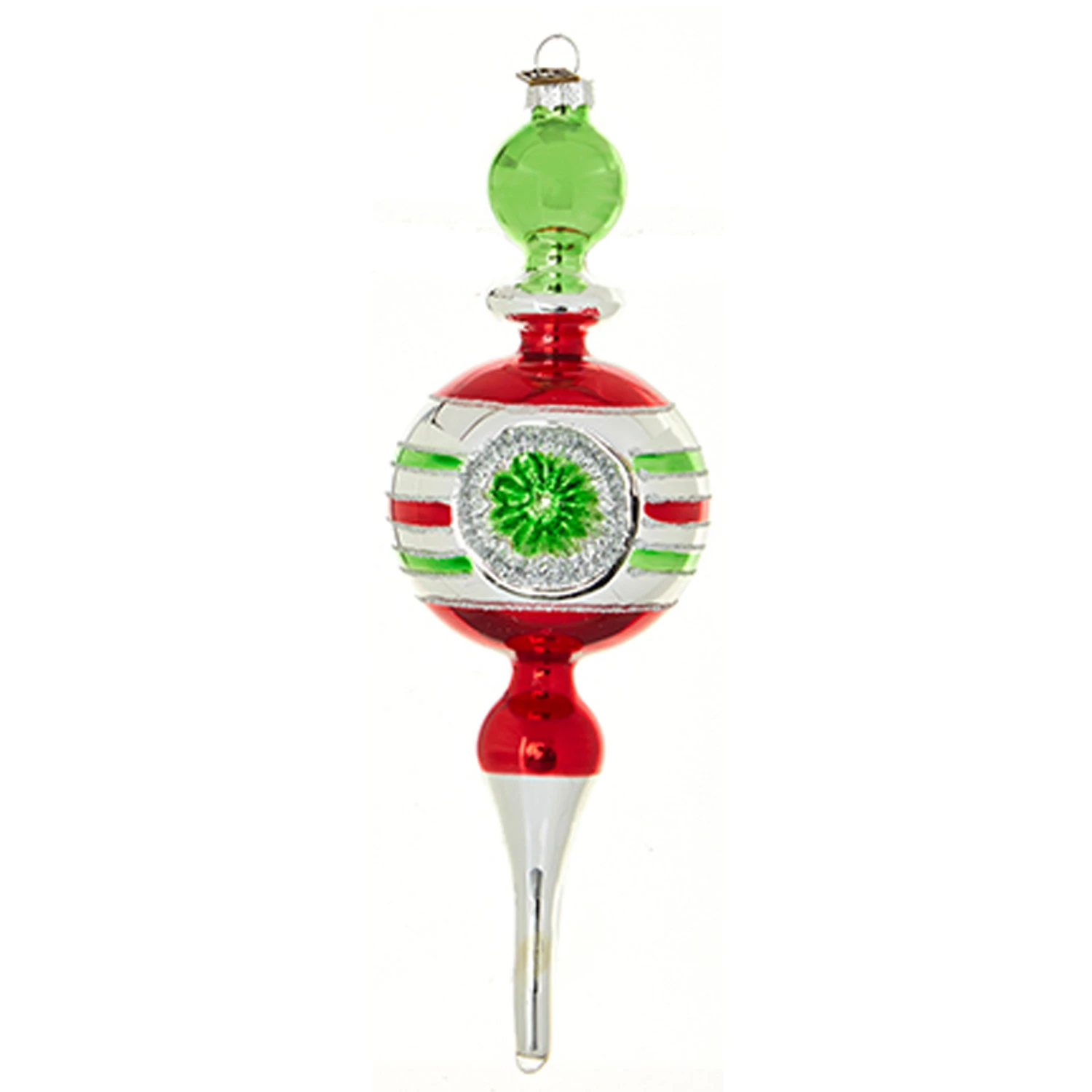 Raz Eric Cortina Vintage Finial Reflector Glass Christmas Ornament 4220231 6 Raz Eric Cortina Vintage Finial Reflector Glass Christmas Ornament 4220231 - Image 4