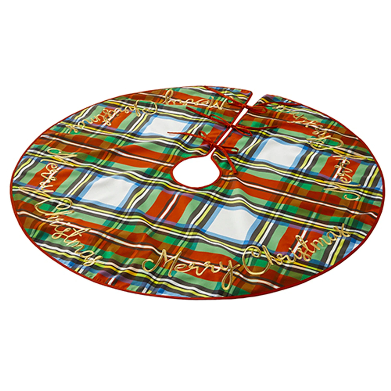 Raz 54" Plaid Christmas Tree Skirt 4221318 3 Raz 54" Plaid Christmas Tree Skirt 4221318