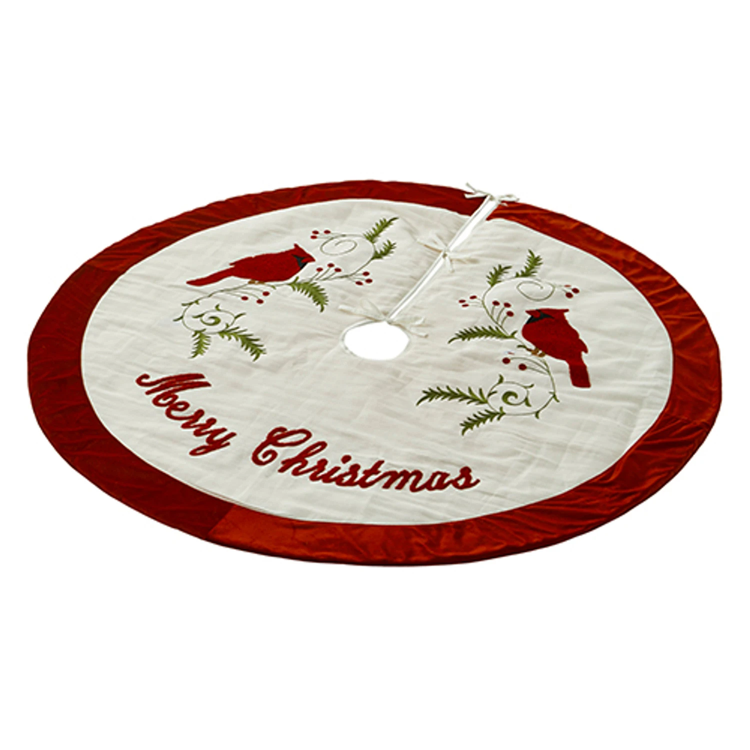 Raz 52" Cardinal Christmas Tree Skirt 4271801 3 Raz 52" Cardinal Christmas Tree Skirt 4271801