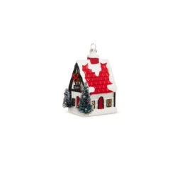 Raz 4" Chalet Cabin Glass Christmas Ornament 4320942 9 Raz 4" Chalet Cabin Glass Christmas Ornament 4320942 -Holiday Decorations 4320942b 98927.1683836646
