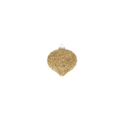 Raz 4" Gold Beaded Glass Christmas Ornament 4322807 11 Raz 4" Gold Beaded Glass Christmas Ornament 4322807 -Holiday Decorations 4322807c 84685.1684180264