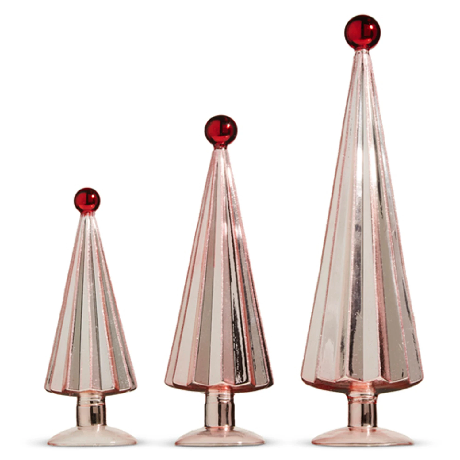 Raz Set Of 3 Sugar Plum Fairy Pink With Red Ball Topper Christmas Trees 4322951 3 Raz Set Of 3 Sugar Plum Fairy Pink With Red Ball Topper Christmas Trees 4322951