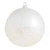 Raz 6" Half Glittered Ball Glass Christmas Ornament 4324502 1 Raz 6" Half Glittered Ball Glass Christmas Ornament 4324502 -Holiday Decorations 4324502 92218.1684775728