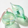 Raz 5" Green Blown Glass Christmas Ornament 4324513