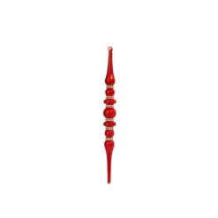 Raz 12" Large Red Jeweled Glass Finial Christmas Ornament 4324533 9 Raz 12" Large Red Jeweled Glass Finial Christmas Ornament 4324533 -Holiday Decorations 4324533b 39596.1684850386