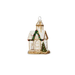 Raz 5" Gold And Clear Church Glass Christmas Ornament 4324586 9 Raz 5" Gold And Clear Church Glass Christmas Ornament 4324586 -Holiday Decorations 4324586b 96467.1684951588