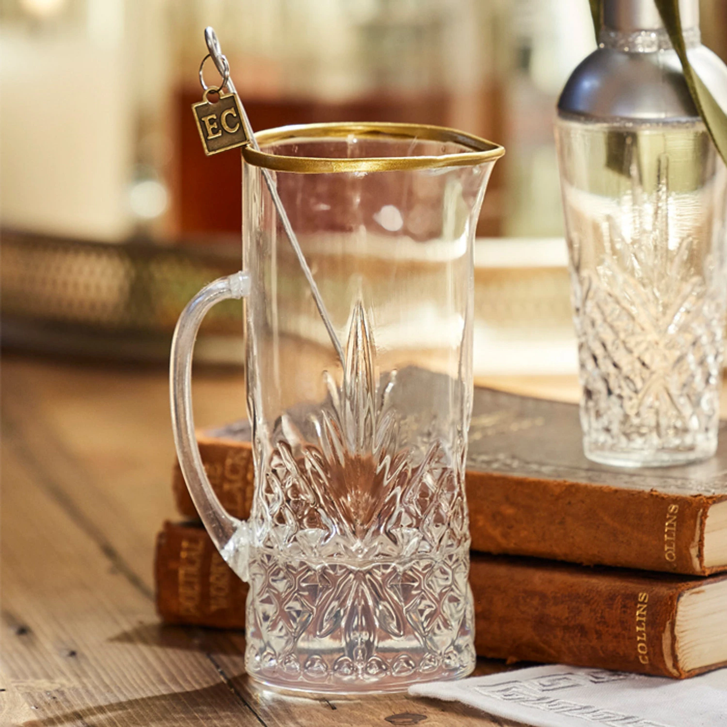 Raz Eric Cortina 6.25" Martini Pitcher Glass Christmas Ornament 4353136 3 Raz Eric Cortina 6.25" Martini Pitcher Glass Christmas Ornament 4353136