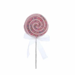 Kurt Adler 13.75" Pink And Purple Lollipop Christmas Tree Pick C7089 -Holiday Decorations C7089B 27127.1677097672