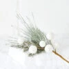 Raz 20" Snowball And Greenery Christmas Tree Pick F4206702 -Holiday Decorations F4206702 36220.1650484662