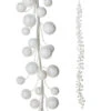 Raz 6' White Glittered Ball Ornament Christmas Garland G4202448 1 Raz 6' White Glittered Ball Ornament Christmas Garland G4202448 -Holiday Decorations G4202448 31564.1650994354