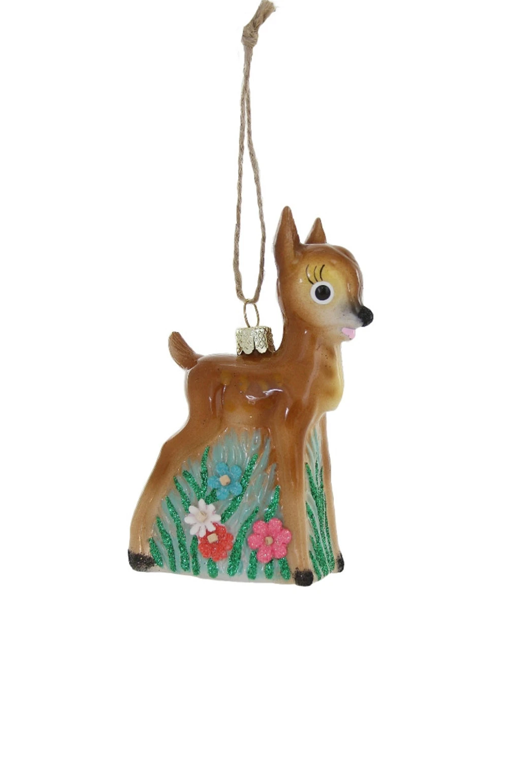 Cody Foster 4" Kitsch Deer Glass Christmas Ornament GO-4057 3 Cody Foster 4" Kitsch Deer Glass Christmas Ornament GO-4057