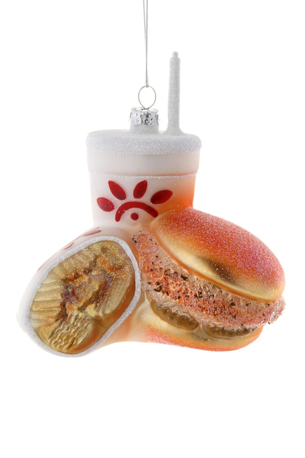 Cody Foster 5" Fast Food Chicken Sandwich Glass Christmas Ornament GO-8337 4 Cody Foster 5" Fast Food Chicken Sandwich Glass Christmas Ornament GO-8337 - Image 2