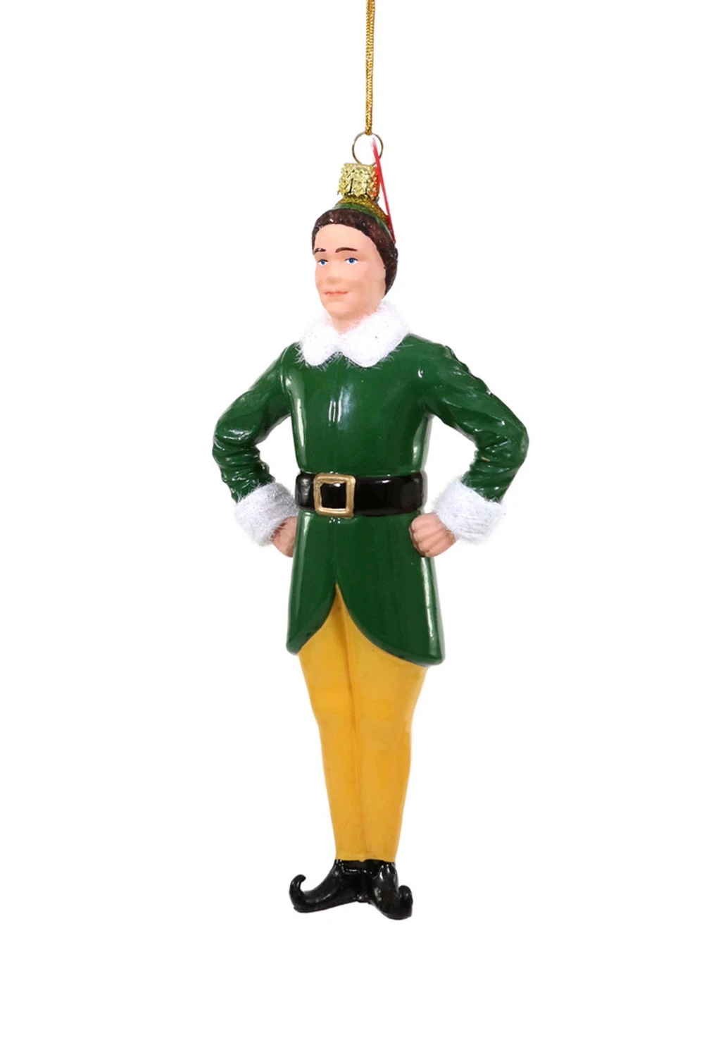 Cody Foster 7" Santa's Helper Buddy The Elf Glass Christmas Ornament GO-8728-S 3 Cody Foster 7" Santa's Helper Buddy The Elf Glass Christmas Ornament GO-8728-S