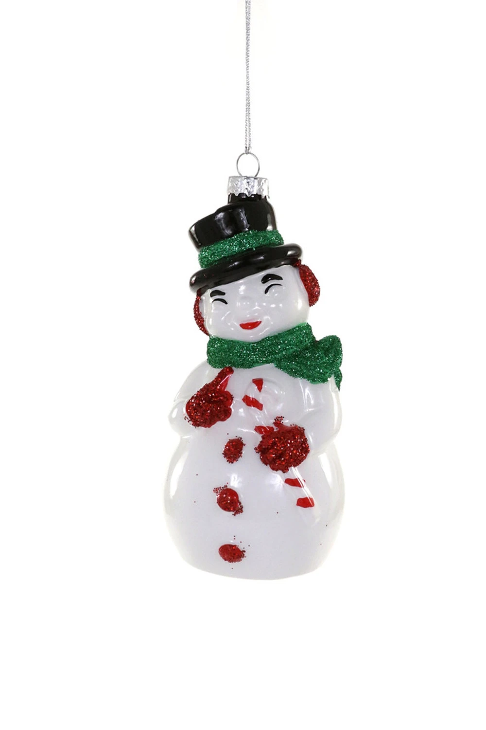 Cody Foster 5.5" Snowman Blow Mold Glass Christmas Ornament GO-8878 4 Cody Foster 5.5" Snowman Blow Mold Glass Christmas Ornament GO-8878 - Image 2