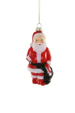 Cody Foster 4.5" Santa Blow Mold Glass Christmas Ornament GO-8881