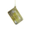Cody Foster 3.75" Gold Card Glass Christmas OrnamentGO-9921 -Holiday Decorations GO 9921 1 57026.1692316951