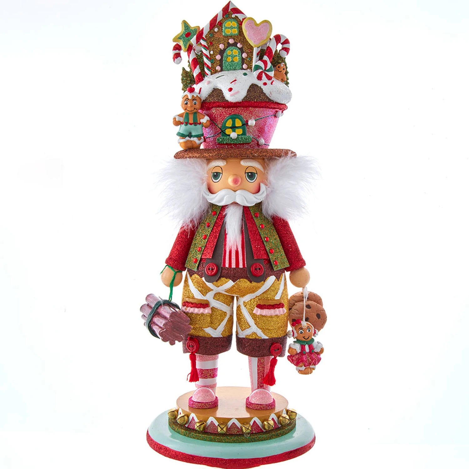 Kurt Adler 18" Hollywood Nutcrackers Lighted Gingerbread House Hat Christmas Nutcracker HA0617 3 Kurt Adler 18" Hollywood Nutcrackers Lighted Gingerbread House Hat Christmas Nutcracker HA0617