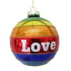 December Diamonds 4" Rainbow LOVE Glass Christmas Ornament 79-81111 -Holiday Decorations Item79 81111.jpg 95955.1687365180