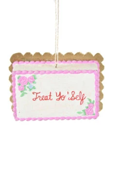 Cody Foster 4.25" Treat Yo Self Sheet Cake Christmas Ornament PO-2078