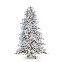 Raz 7.5' Snake Light Flocked Silverado Fir Christmas Tree T4152003 7 Raz 7.5' Snake Light Flocked Silverado Fir Christmas Tree T4152003 -Holiday Decorations T4152003 10099.1691526193