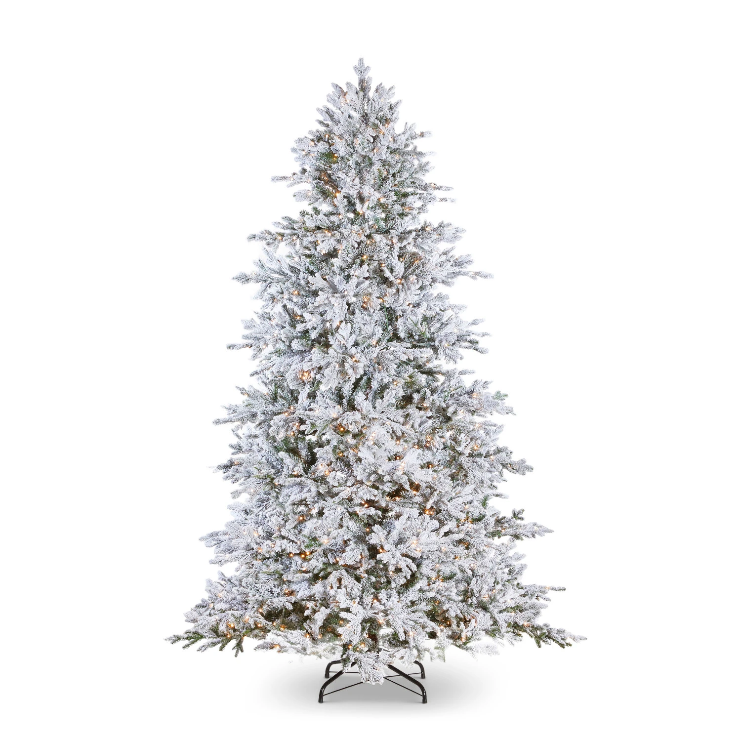 Raz 7.5' Snake Light Flocked Silverado Fir Christmas Tree T4152003 5 Raz 7.5' Snake Light Flocked Silverado Fir Christmas Tree T4152003 - Image 3