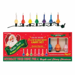 Shiny Brite Christmas Bubble Light Strand 7 LT 4027851