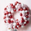Raz 22" Pink, Red, And White Multicolor Ball Ornament Wreath W4302338 1 Raz 22" Pink, Red, And White Multicolor Ball Ornament Wreath W4302338 -Holiday Decorations W4302338 04723.1686671065