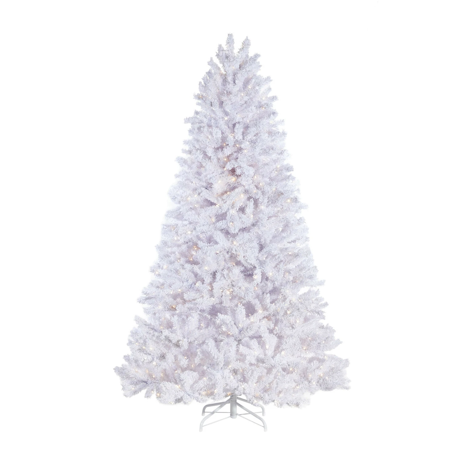 Raz 7.5' Snake Light Flocked White Tinsel Christmas Tree T4152011 4 Raz 7.5' Snake Light Flocked White Tinsel Christmas Tree T4152011 - Image 2