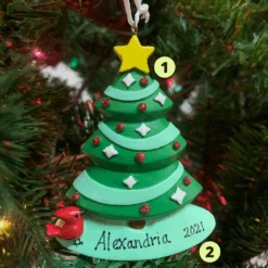 Hallmark 3.85" Christmas Tree Personalized Ornament 1HGO2503
