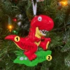 Red T-Rex Dinosaur Personalized Christmas Ornament OR816-A 2 Red T-Rex Dinosaur Personalized Christmas Ornament OR816-A -Holiday Decorations api34vuz4 24484.1646091959