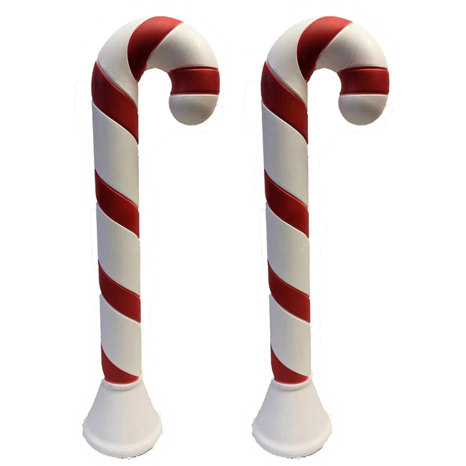 Set Of 2 40" Candy Cane Blow Mold Outdoor Christmas Decoration 77440 3 Set Of 2 40" Candy Cane Blow Mold Outdoor Christmas Decoration 77440