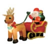 Brite Star 6' Santa In Sleigh With Reindeer Outdoor Christmas Inflatable Yard Decoration 49-030-00 1 Brite Star 6' Santa In Sleigh With Reindeer Outdoor Christmas Inflatable Yard Decoration 49-030-00 -Holiday Decorations api8m1vbi 77363.1646091908