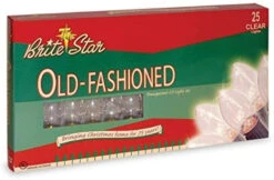 Brite Star 25 Vintage Inspired Clear Ceramic C9 Christmas Lights 37-865-00