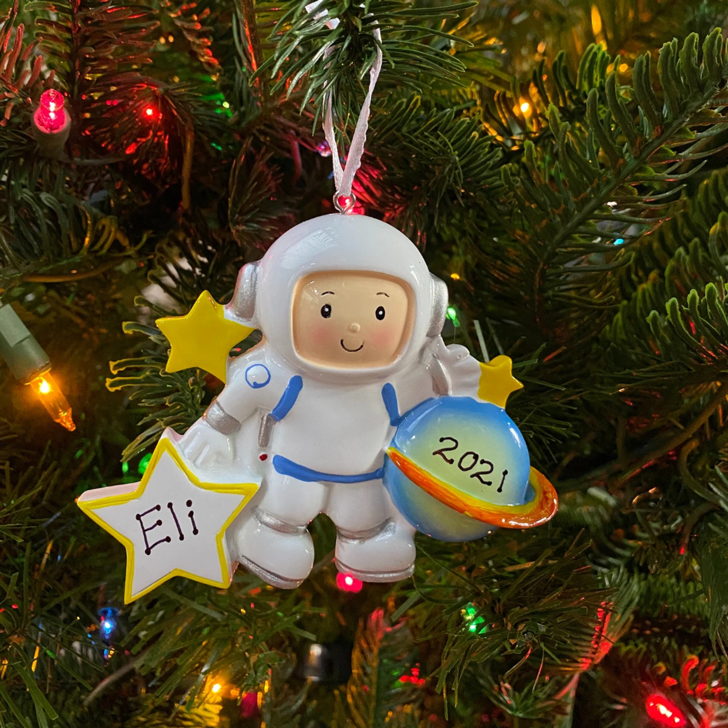 Astronaut Personalized Christmas Ornament OR1603 4 Astronaut Personalized Christmas Ornament OR1603 - Image 2