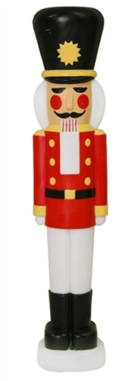40" Nutcracker Lighted Christmas Blow Mold Decoration C1335