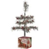 Primitives By Kathy 13" Vintage Silver Tinsel Christmas Tree On Box 105061 -Holiday Decorations apiiduaqn 77053.1646091864