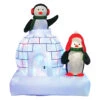 Brite Star 5' LED Lighted Penguin Family On Igloo Inflatable Outdoor Decoration 49-029-00 -Holiday Decorations apiiqd1fq 64696.1646091963