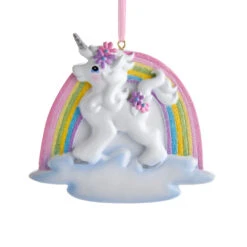 Kurt Adler 4.5" Unicorn And Rainbow Personalized Christmas Ornament W8457 7 Kurt Adler 4.5" Unicorn And Rainbow Personalized Christmas Ornament W8457 -Holiday Decorations apijcrfnw 89254.1646091869