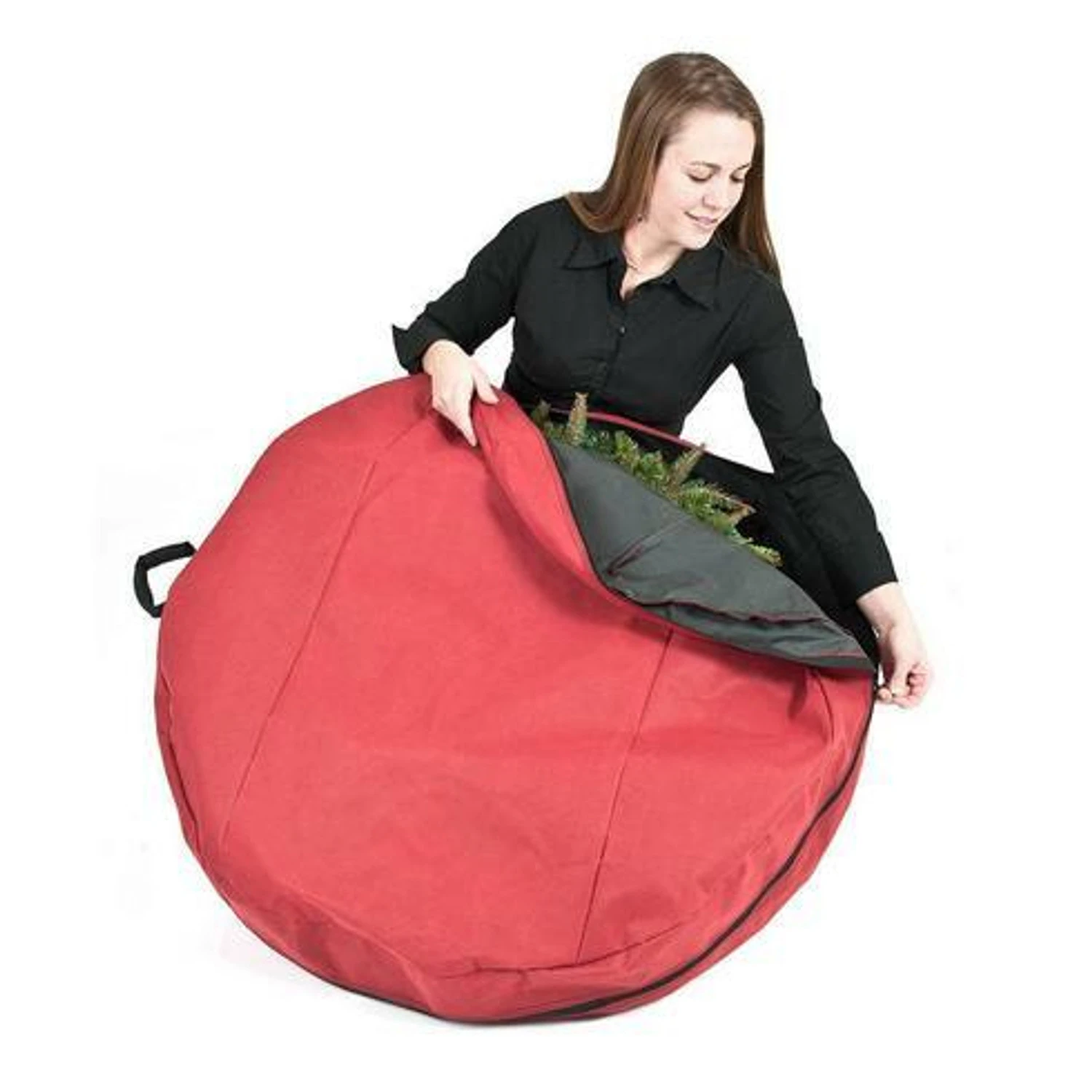 Santa's Bags Direct Suspend 30" Wreath Storage Bag 10154 4 Santa's Bags Direct Suspend 30" Wreath Storage Bag 10154 - Image 2