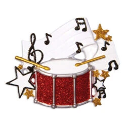 Drum Personalized Christmas Ornament OR1538 -Holiday Decorations apildlreg 97101.1646091883
