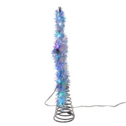 Kurt Adler 12.2" LED Lighted Silver Tinsel Star Christmas Tree Topper AD1022RGB 23 Kurt Adler 12.2" LED Lighted Silver Tinsel Star Christmas Tree Topper AD1022RGB -Holiday Decorations apiltobtu 74380.1646091917