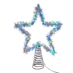 Kurt Adler 12.2" LED Lighted Silver Tinsel Star Christmas Tree Topper AD1022RGB 19 Kurt Adler 12.2" LED Lighted Silver Tinsel Star Christmas Tree Topper AD1022RGB -Holiday Decorations apimno6cw 61510.1646091913