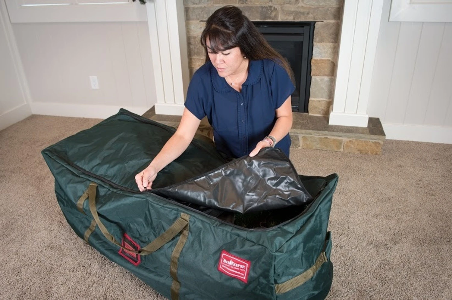 Treekeeper Drop Stand 9' Christmas Tree Storage Duffel TK-10709-RS 14 Treekeeper Drop Stand 9' Christmas Tree Storage Duffel TK-10709-RS - Image 12