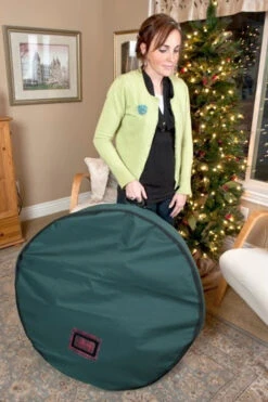 Treekeeper 36" Foam Lined Wreath Keeper With Removable Handle TK-10112 -Holiday Decorations apiquaer4 65179.1646091861