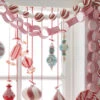 Raz 4' Red And White Striped Chain Christmas Garland G4106712 -Holiday Decorations apireo4gj 49258.1646091949