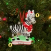 Zebra Personalized Christmas Ornament OR1850-Z -Holiday Decorations apiudp08x 46953.1646091910